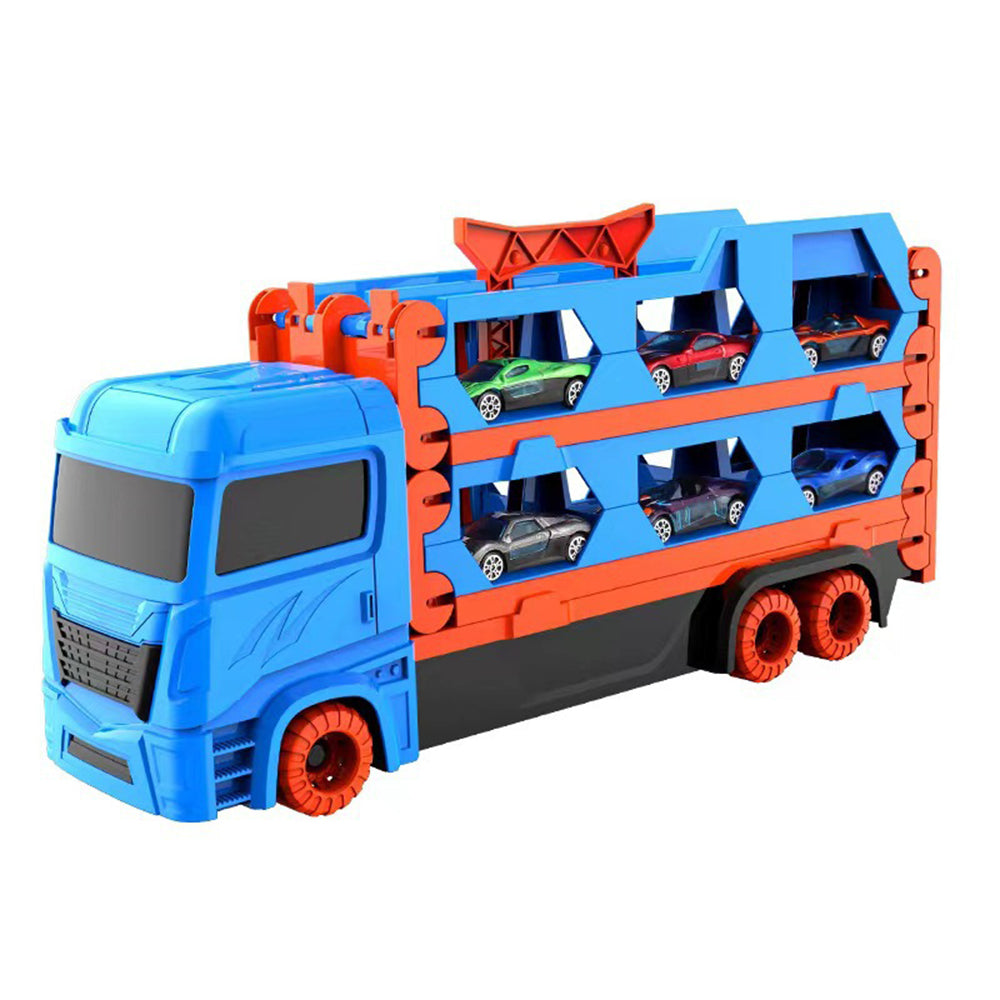 Transport-LKW-Spielzeug | Spannend – Rennbahn und Die-Cast-Set