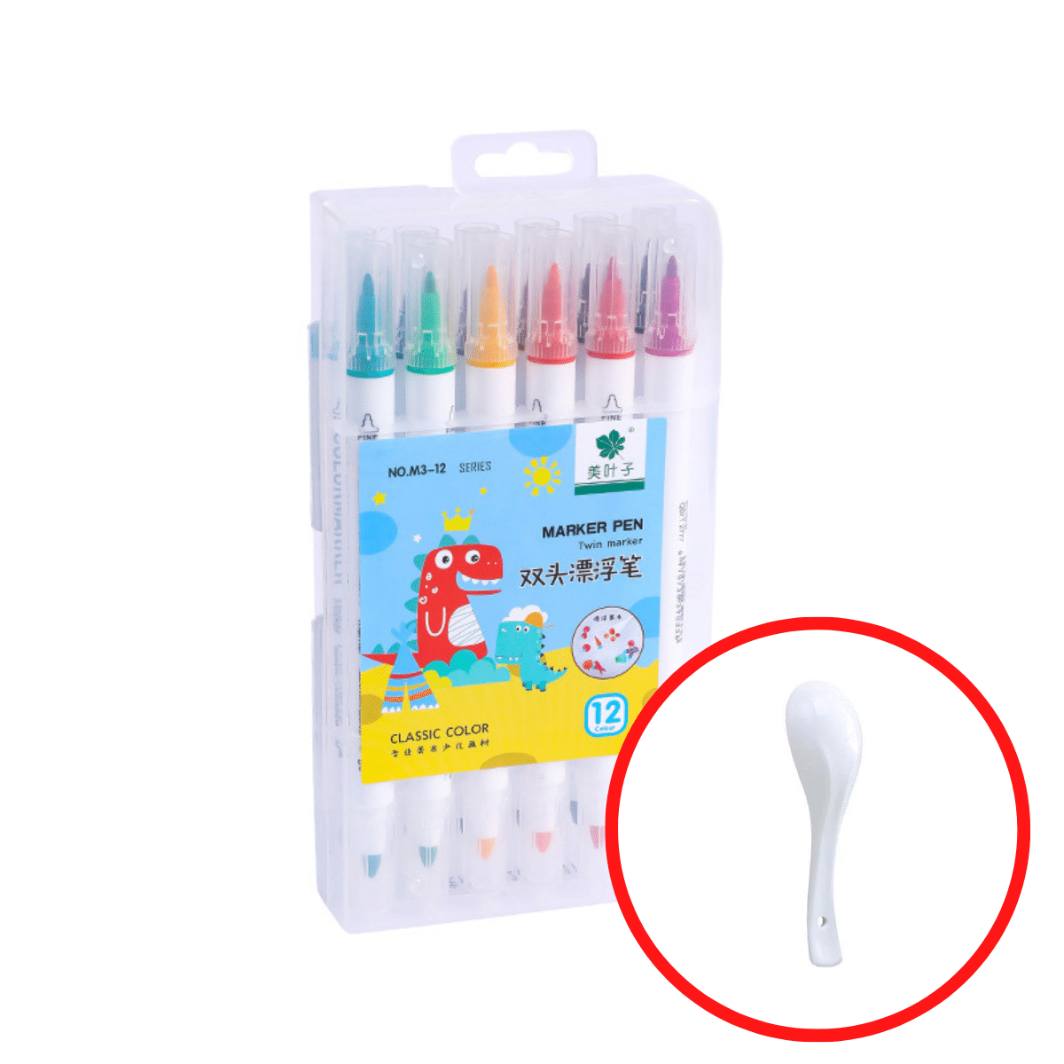 Waterpaint Magische Stifte-Set | Kunst im Wasser erschaffen - inklusive GRATIS keramischer Löffel