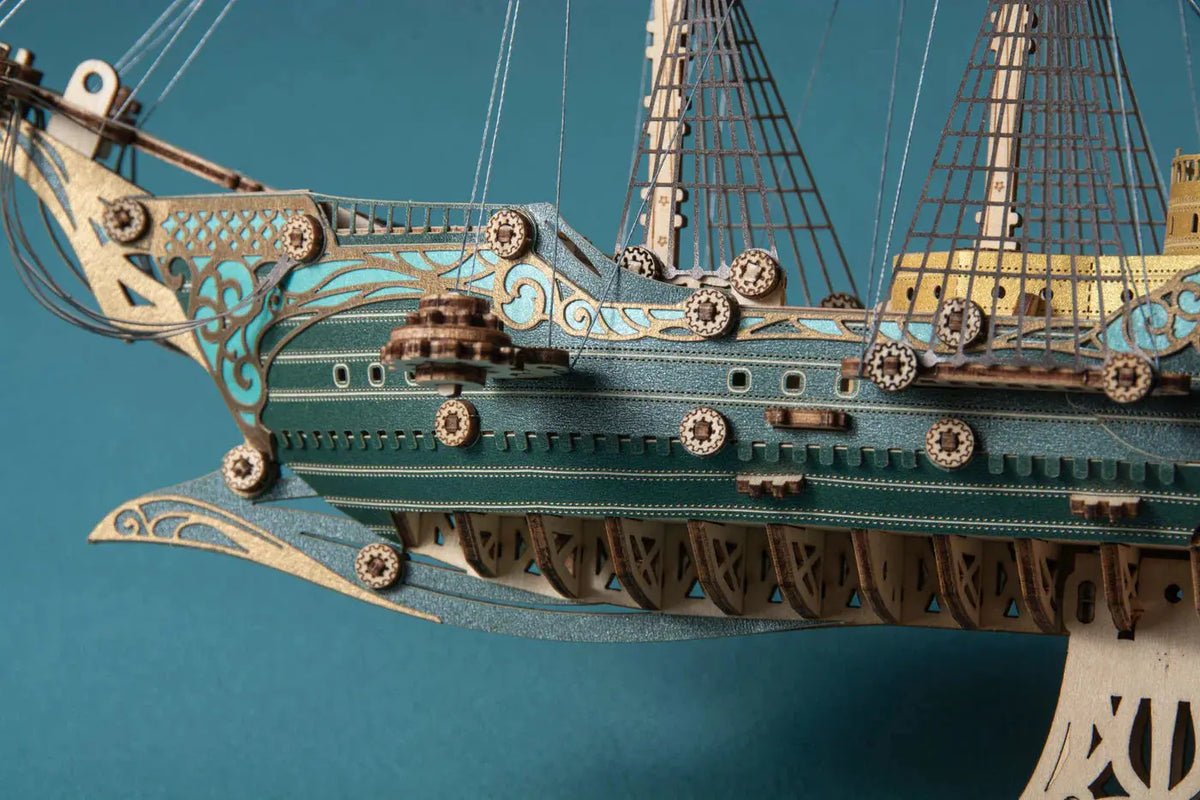 Future Pirate Ship 3D Wooden Puzzle - MISSIRON