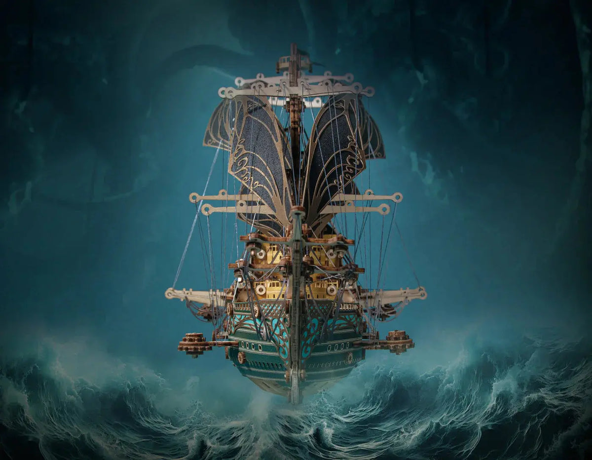 Future Pirate Ship 3D Wooden Puzzle - MISSIRON