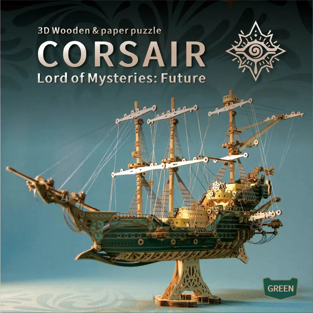Future Pirate Ship 3D Wooden Puzzle - MISSIRON