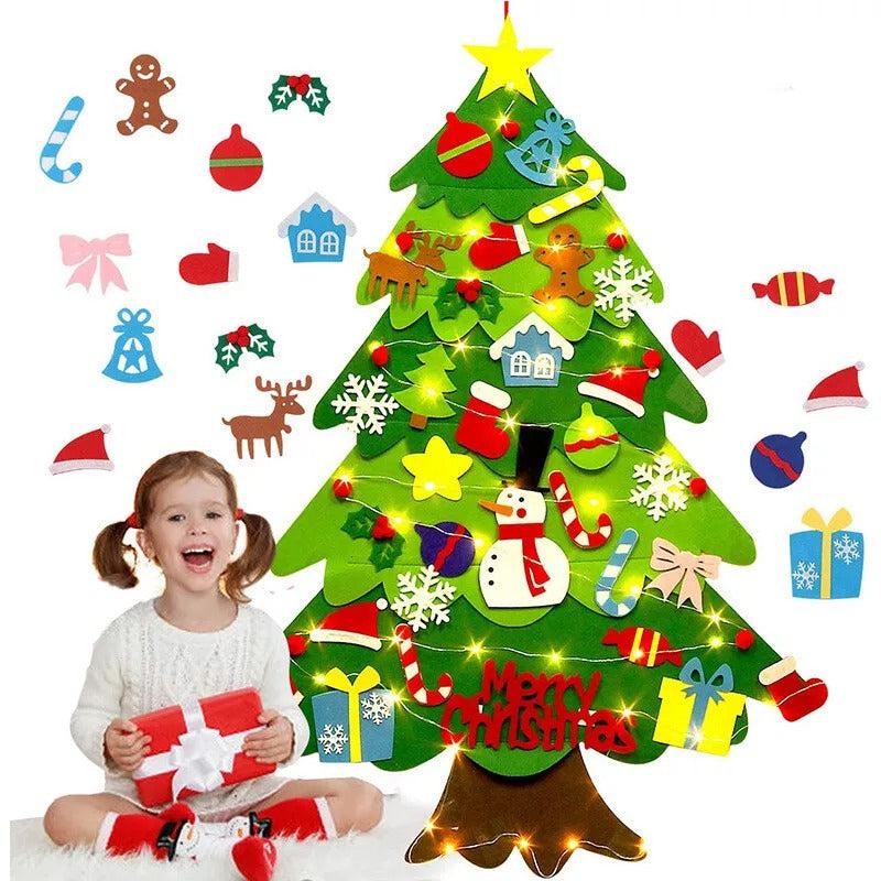 FestiTree | Magische Weihnachtsfreude für die ganze Familie – DIY Filz-Weihnachtsbaumdekoration