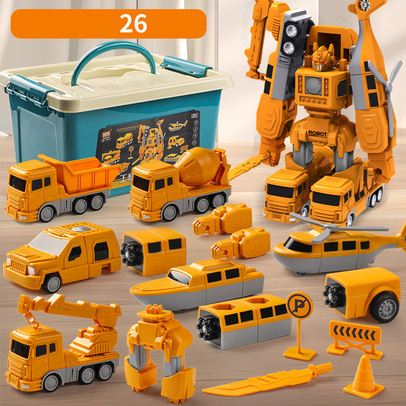 Magnetisches Bauspielzeug für Kinder | Fahrzeuge & Roboter MagnoBuilder