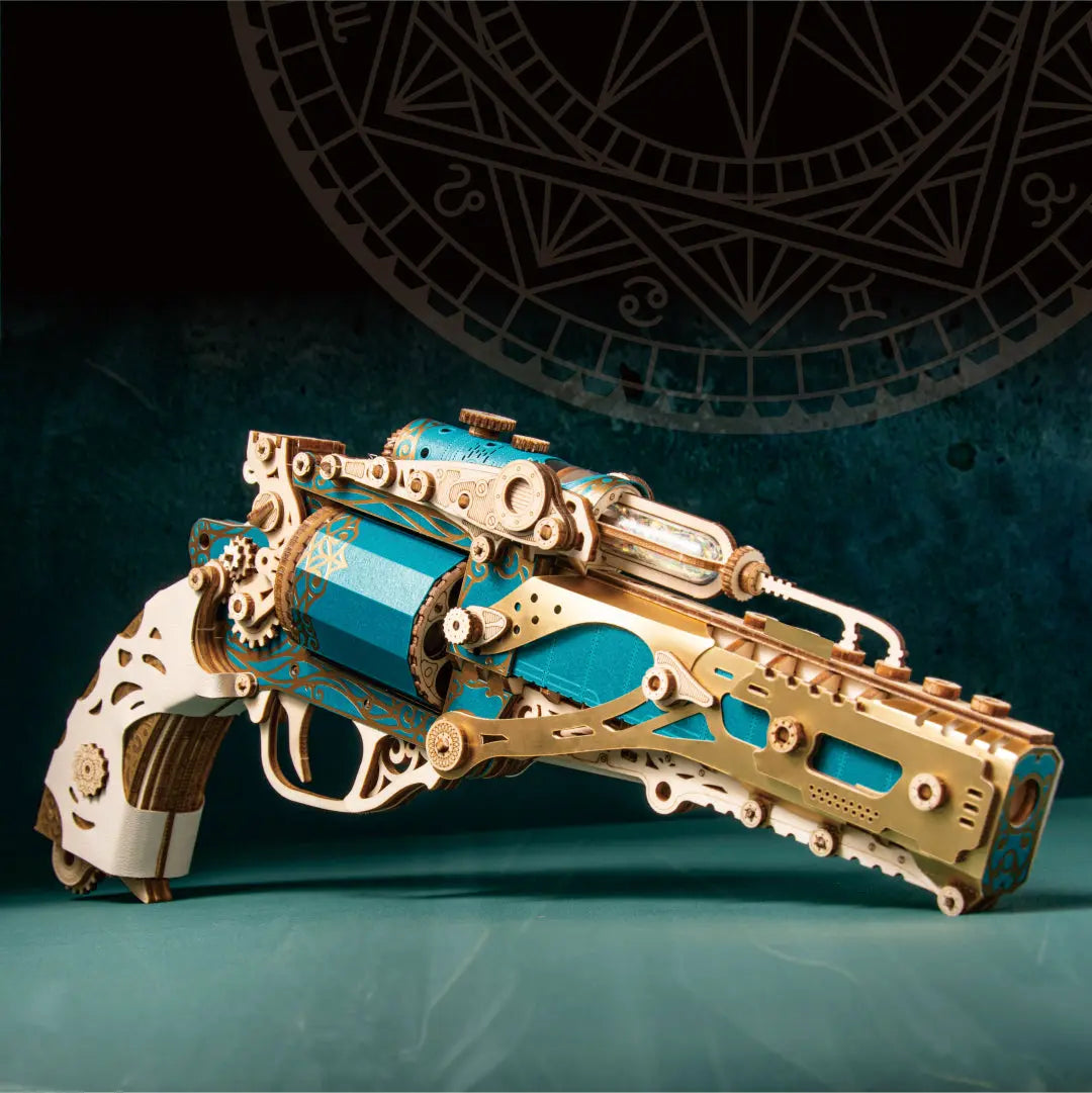 Steam Revolver 3D Wooden Puzzle MISS IRON