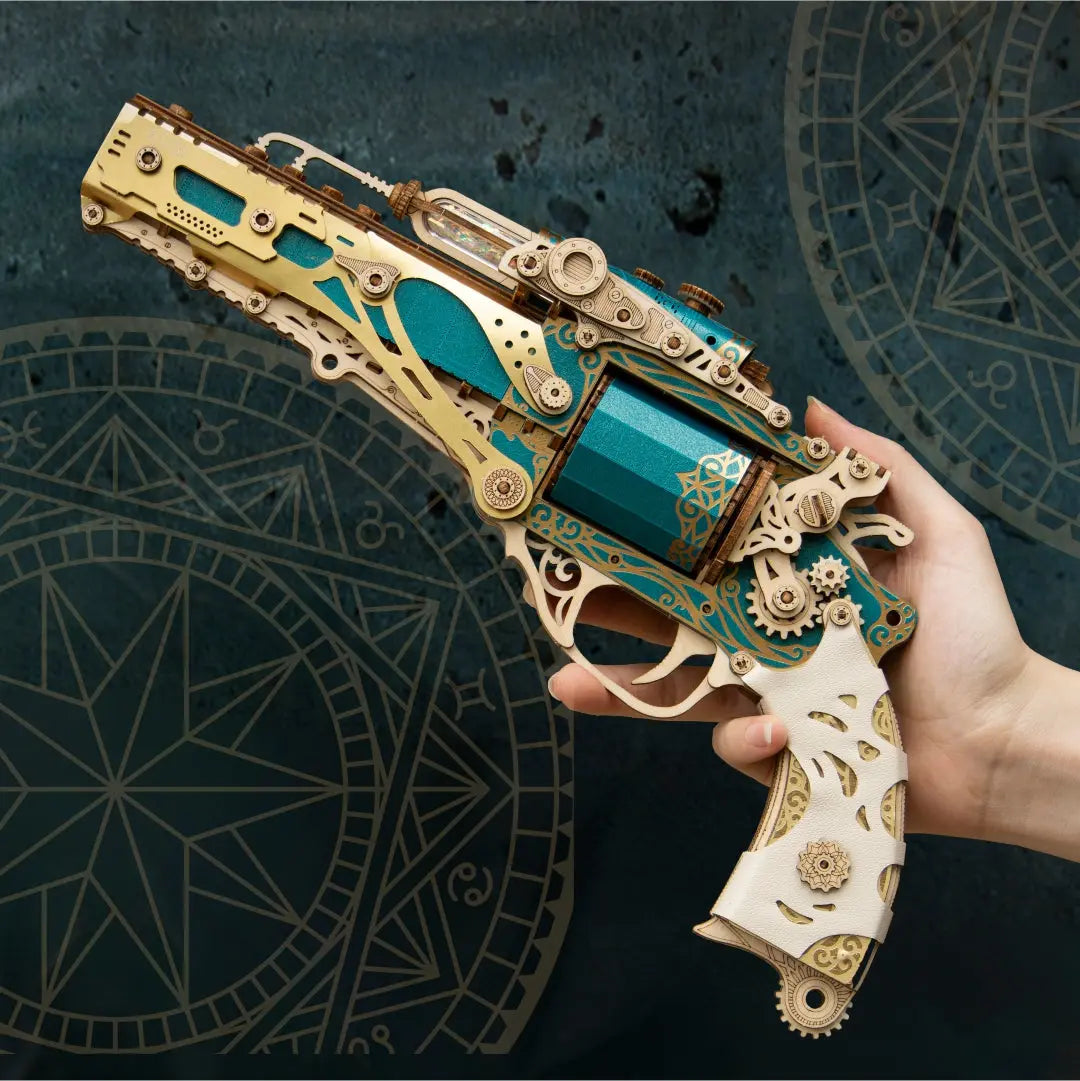 Steam Revolver 3D Wooden Puzzle MISS IRON