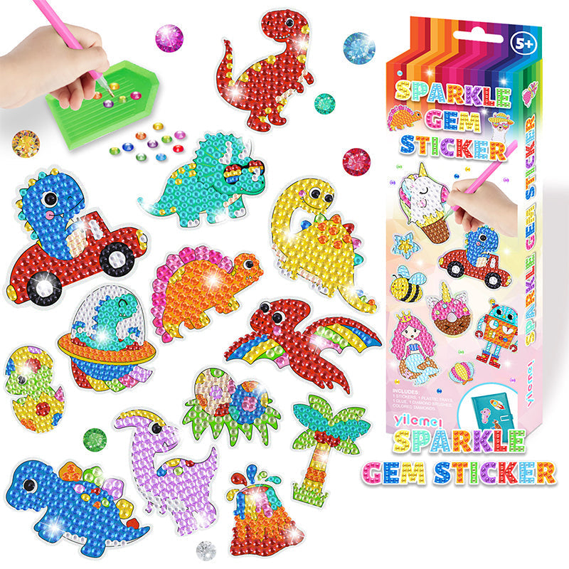 Diamant-DIY-Aufkleber | Ein schönes kreatives Bastelstück für Kinder - Fördert kreatives Spiel und Fantasie