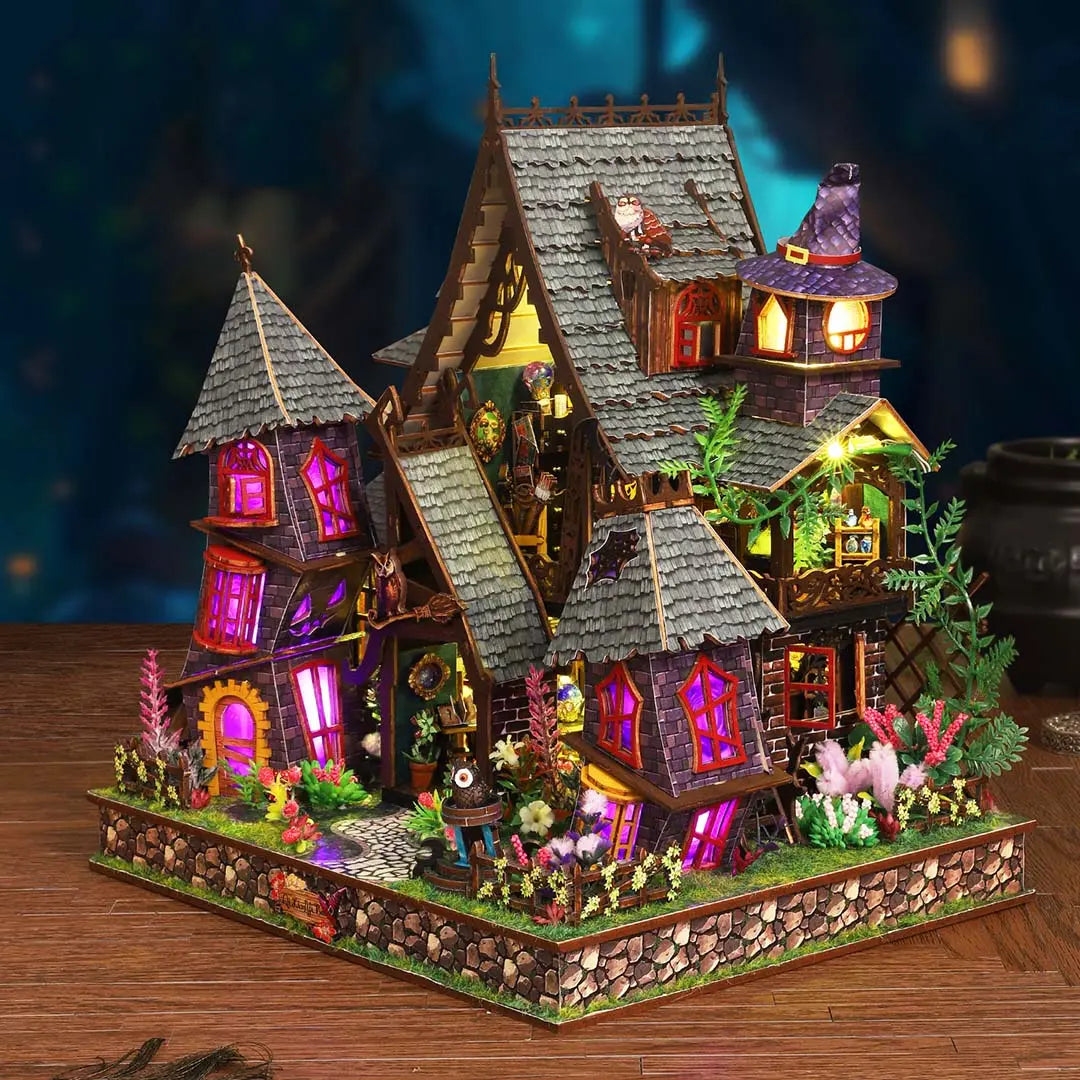 Strange Castle DIY Miniature House Kit Fifijoy