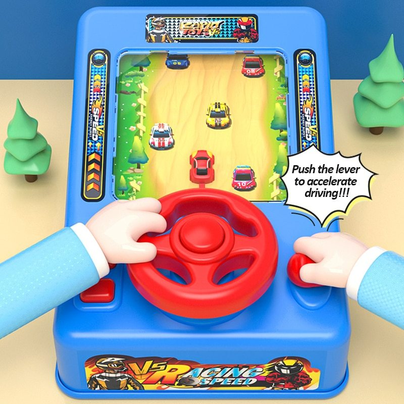 Spielkonsole Lenkrad für Kinder | Fahrsimulator mit Musik & Sound