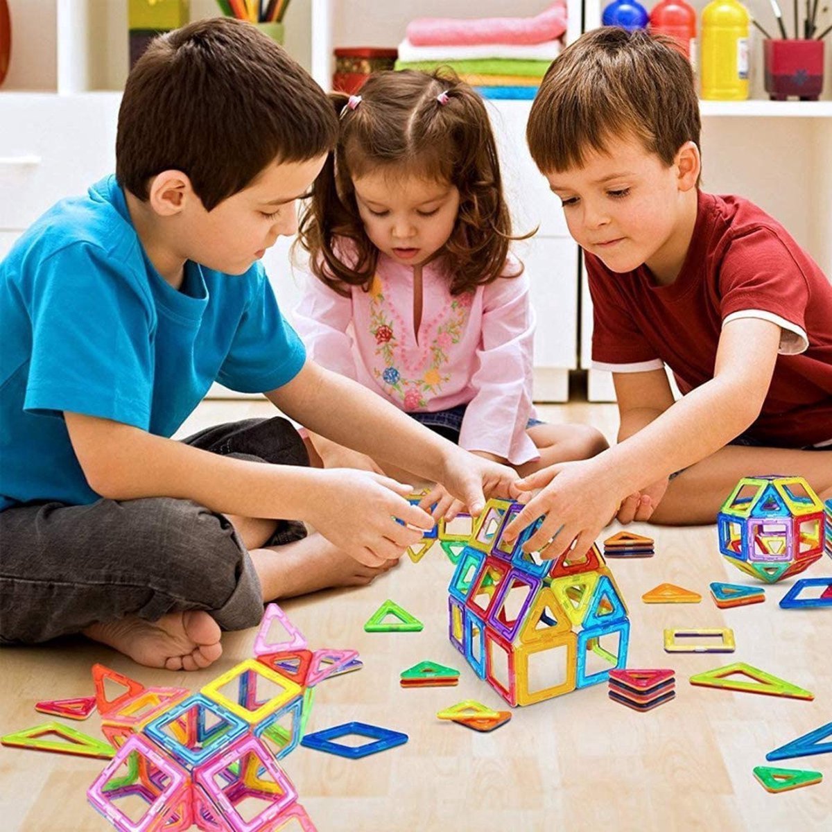 Magnetische Bausteine für Kinder | Magnetix Architekten-Set