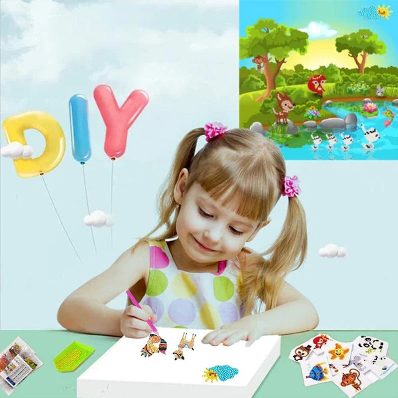 Diamant-DIY-Aufkleber | Ein schönes kreatives Bastelstück für Kinder - Fördert kreatives Spiel und Fantasie