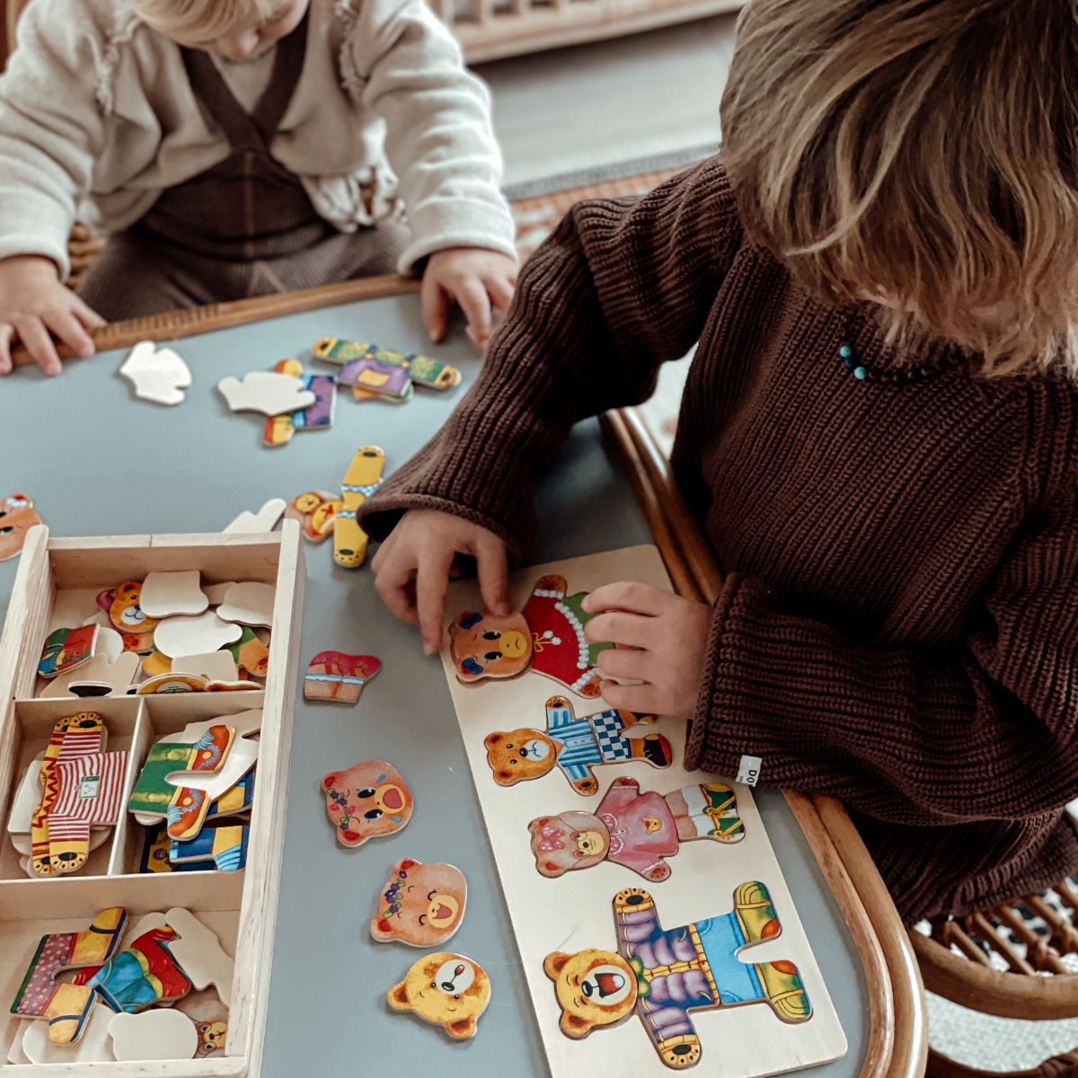 Anziehpuzzle Bär aus Holz | SpielTopia
