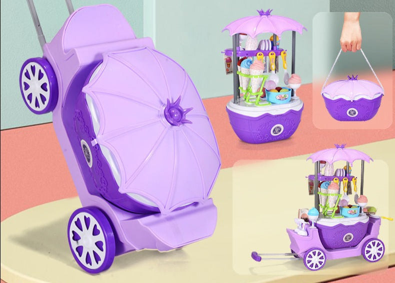 Eisdielen-Spielset für Kinder | Rollenspiel Eisladen