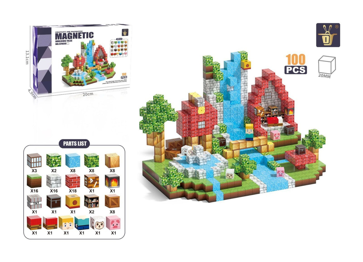 Magnetische Bausteine Set – STEM Konstruktionswürfel für Kinder | SpielTopia