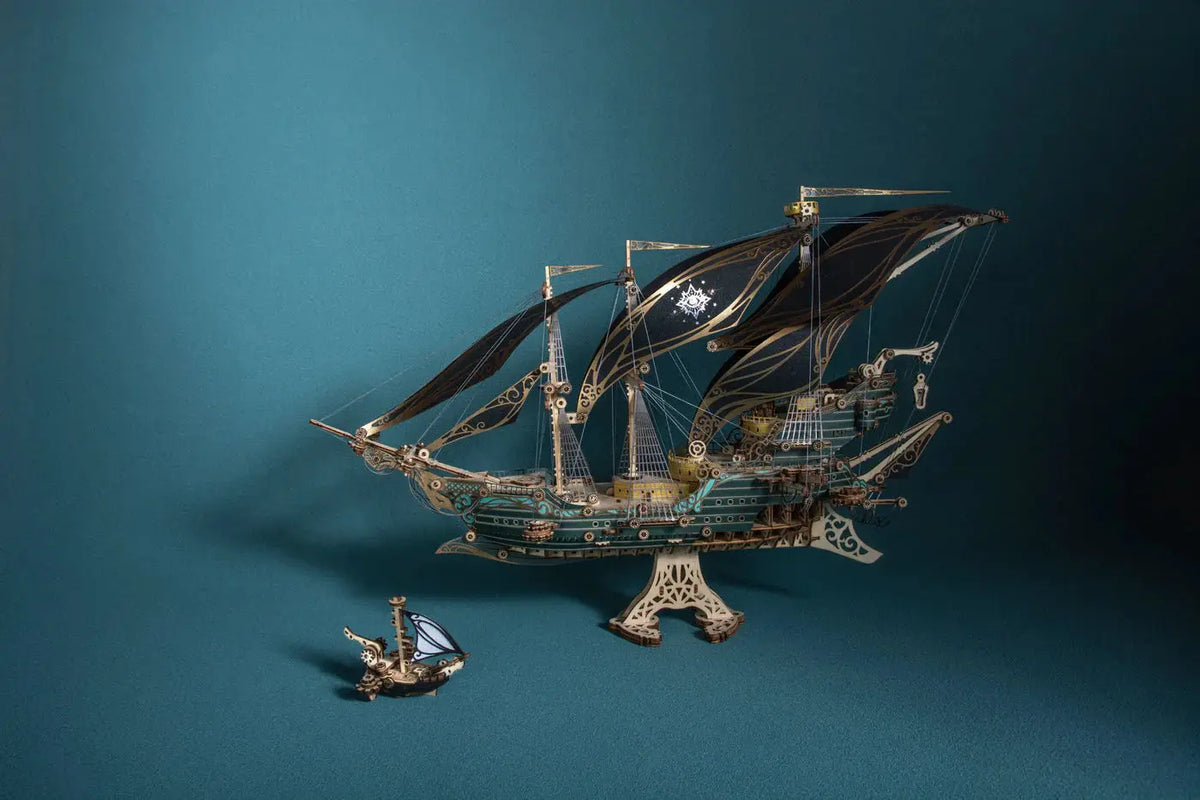 Future Pirate Ship 3D Wooden Puzzle - MISSIRON