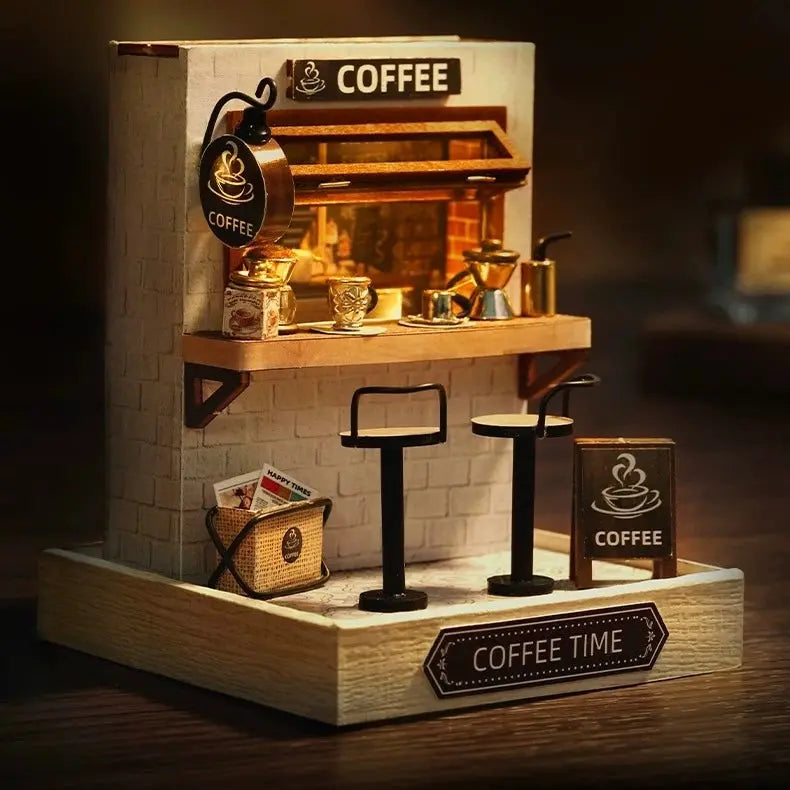 Coffee Counter DIY Miniature Kit MISS IRON