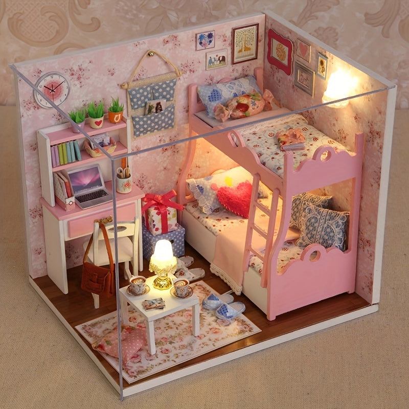 DIY Miniatur-Puppenhaus Bausatz mit LED | Modellbau