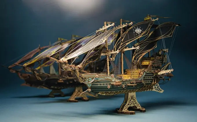 Future Pirate Ship 3D Wooden Puzzle - MISSIRON