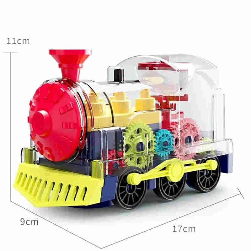 Transparenter Choo-Choo-Zug | Lustige und faszinierende Spielzeugbahn – Fördert kreatives Spielen und motorische Fähigkeiten