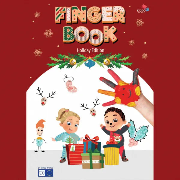 Fröhliche Fingerabdrücke | Magische Fest-Erinnerungen - Malbuch für Kleinkinder mit kreativer Fingerkunst