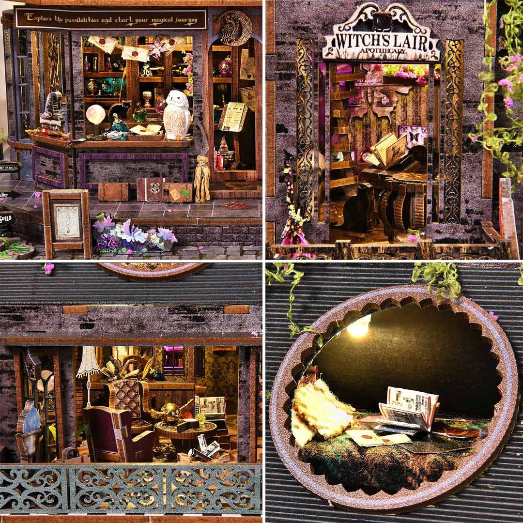 Magic Castle DIY Miniature Dollhouse Kit Fifijoy