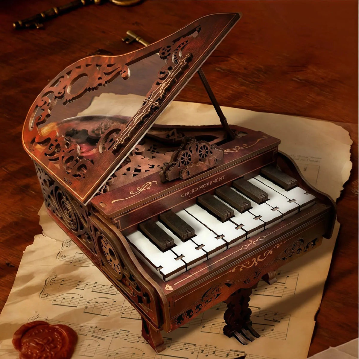 Playable Piano 3D Wooden Puzzle MISS IRON