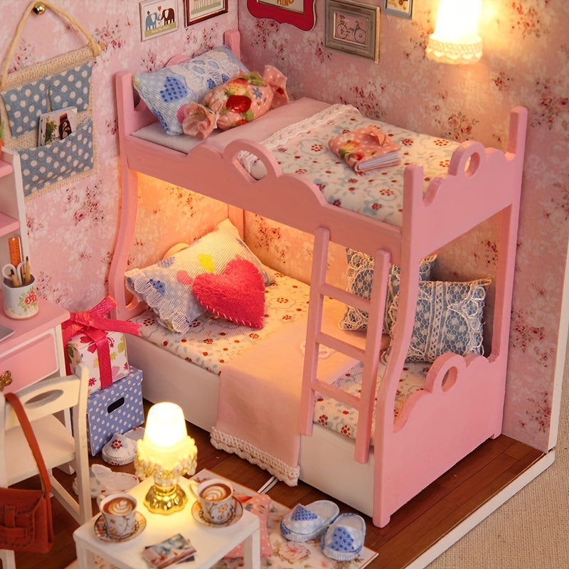 DIY Miniatur-Puppenhaus Bausatz mit LED | Modellbau