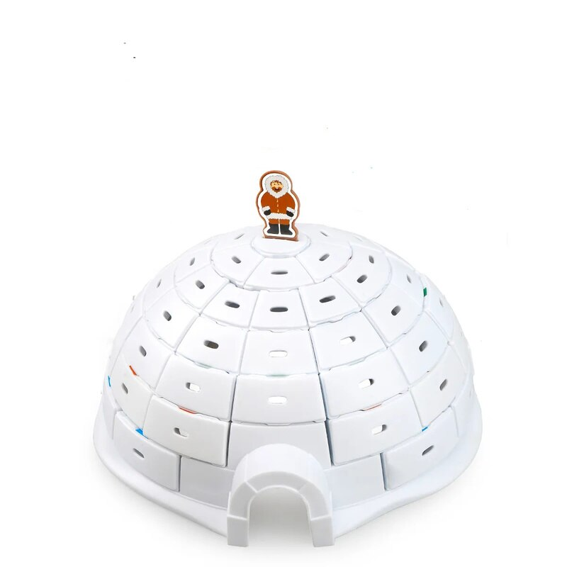 Pinguin Stapelspiel für Kinder | Geschicklichkeits-Brettspiel Igloo Bricks