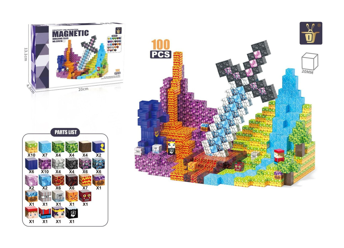 Magnetische Bausteine Set – STEM Konstruktionswürfel für Kinder | SpielTopia