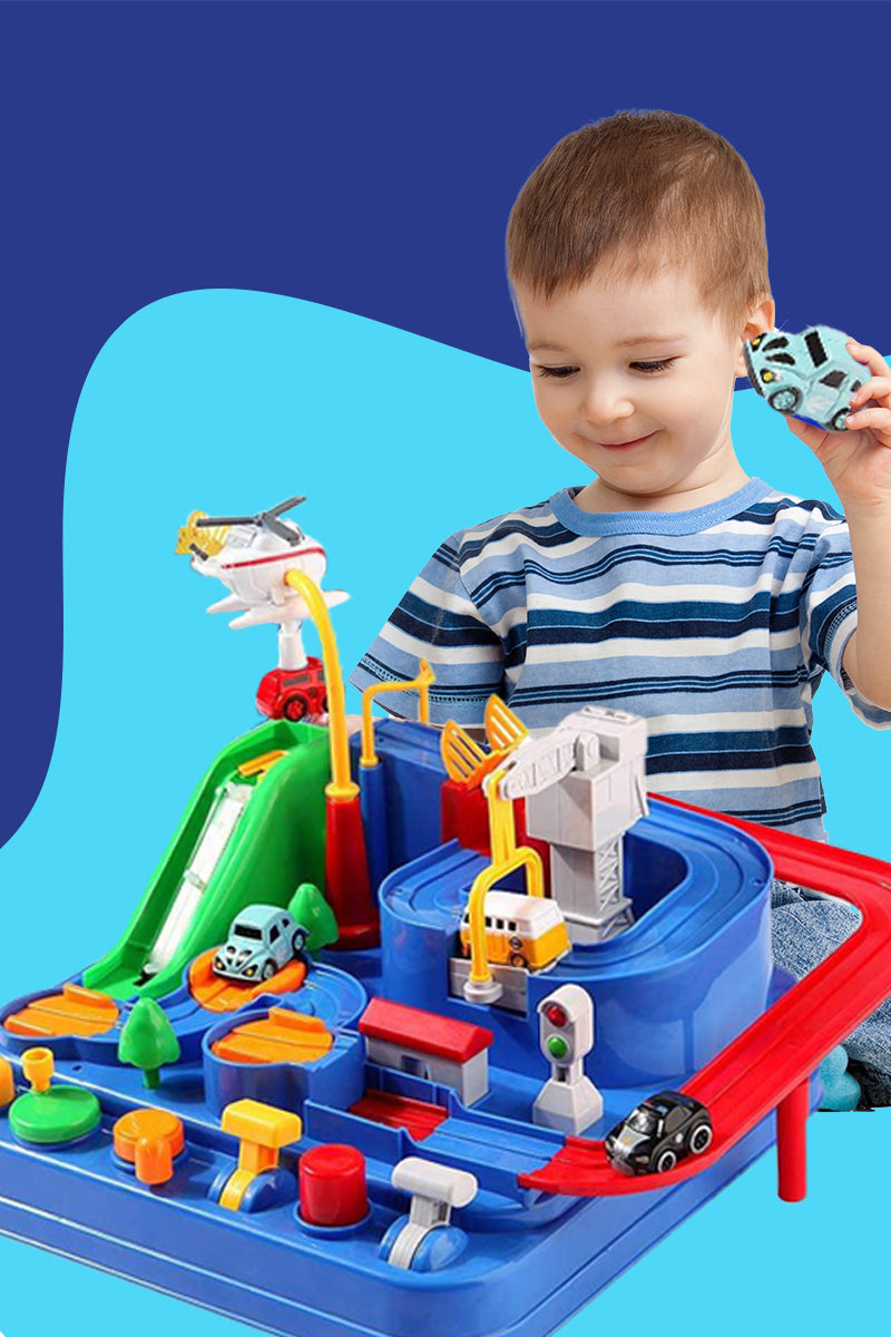 Abenteuer-Rennstrecke | Mechanische Bildungsrennbahn | SpielTopia