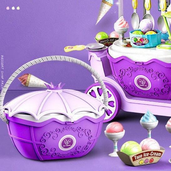 Eisdielen-Spielset für Kinder | Rollenspiel Eisladen