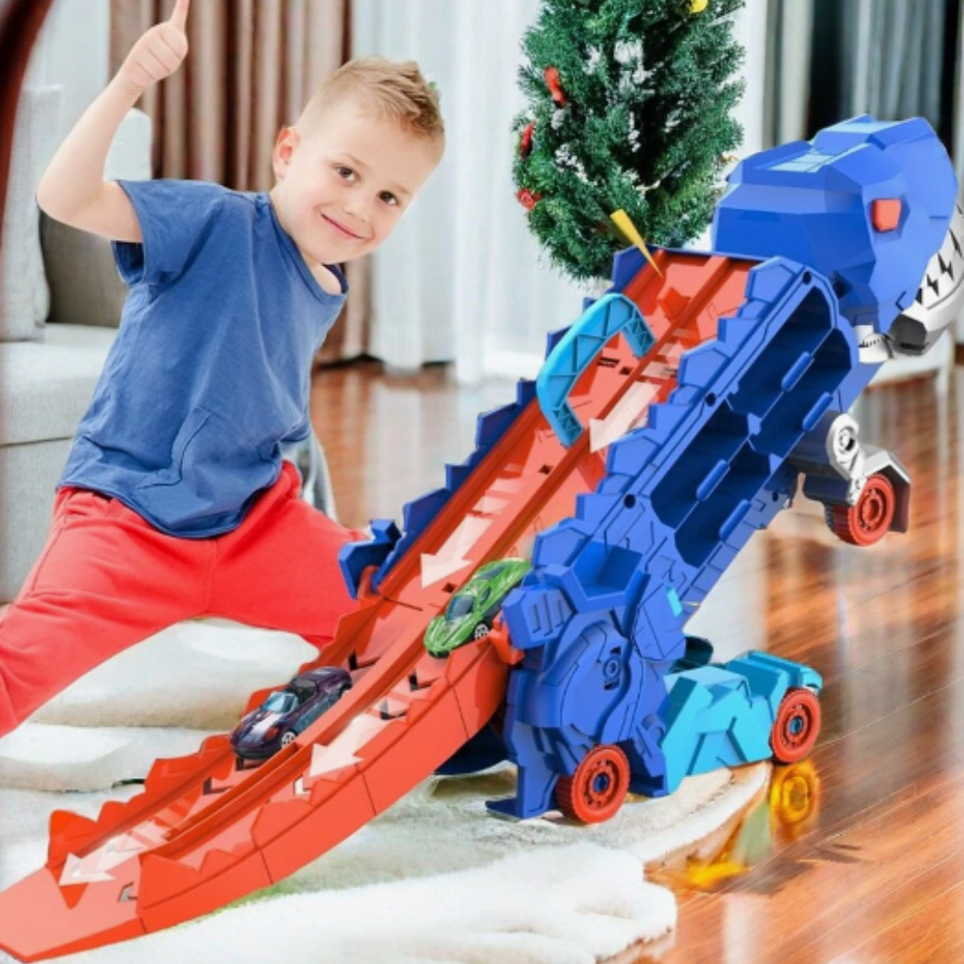 Jurassic-Transporter mit Autos für Kinder | Großer Spielspaß für Dino-Fans