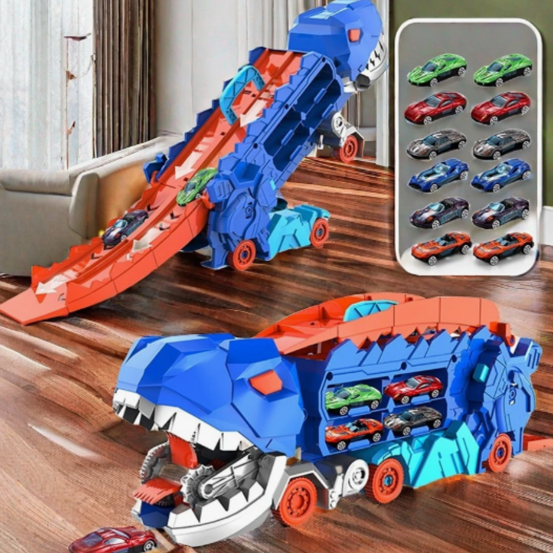 Jurassic-Transporter mit Autos für Kinder | Großer Spielspaß für Dino-Fans