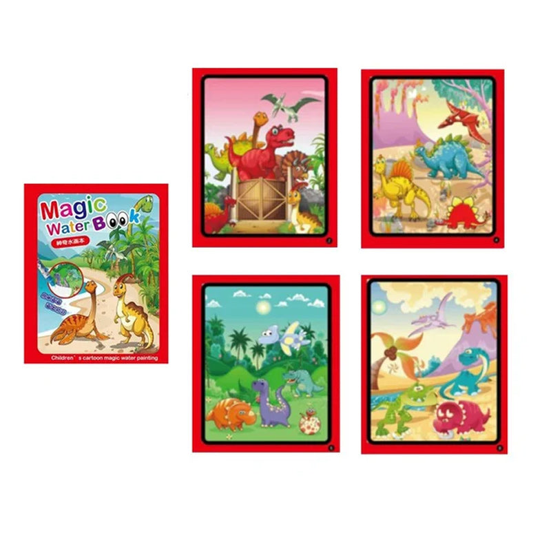 Magisches Wasser-Malbuch | Fördert Kreativität und Spielspaß - Ausmalen mit Wasser