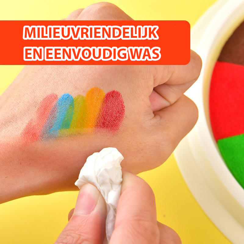 Fingerstempel-Malset | Fördert Kreativität und Spielspaß – Stempelkissen für Kinder