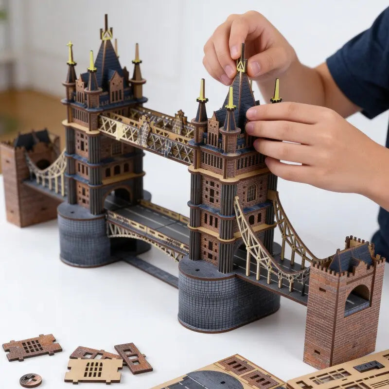 Ugeargeek London Tower Bridge 3D Wooden Puzzle Ugeargeek