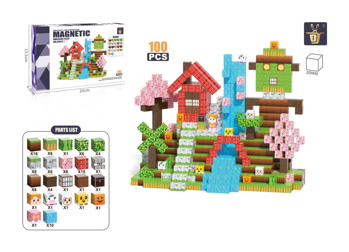 Magnetische Bausteine Set – STEM Konstruktionswürfel für Kinder | SpielTopia