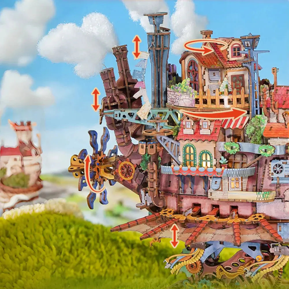 Roaming Fortress 3D Wooden Puzzle Ugeargeek
