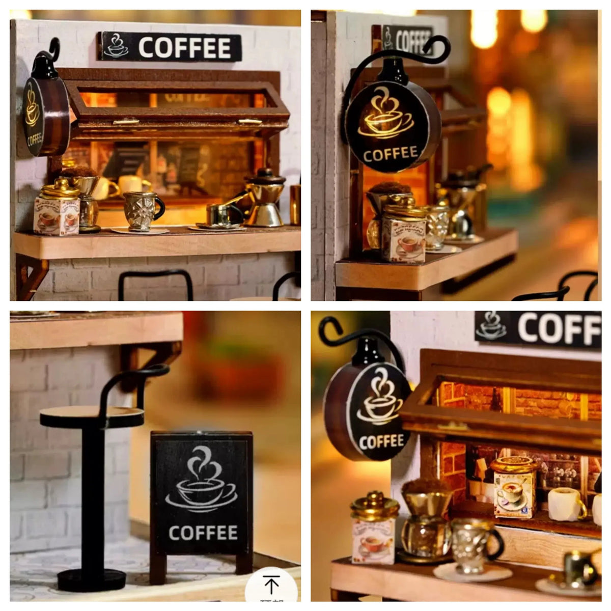 Coffee Counter DIY Miniature Kit MISS IRON