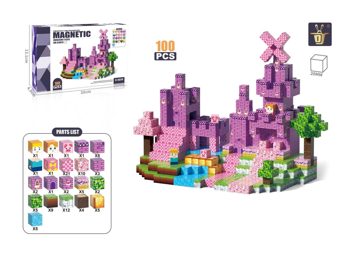 Magnetische Bausteine Set – STEM Konstruktionswürfel für Kinder | SpielTopia