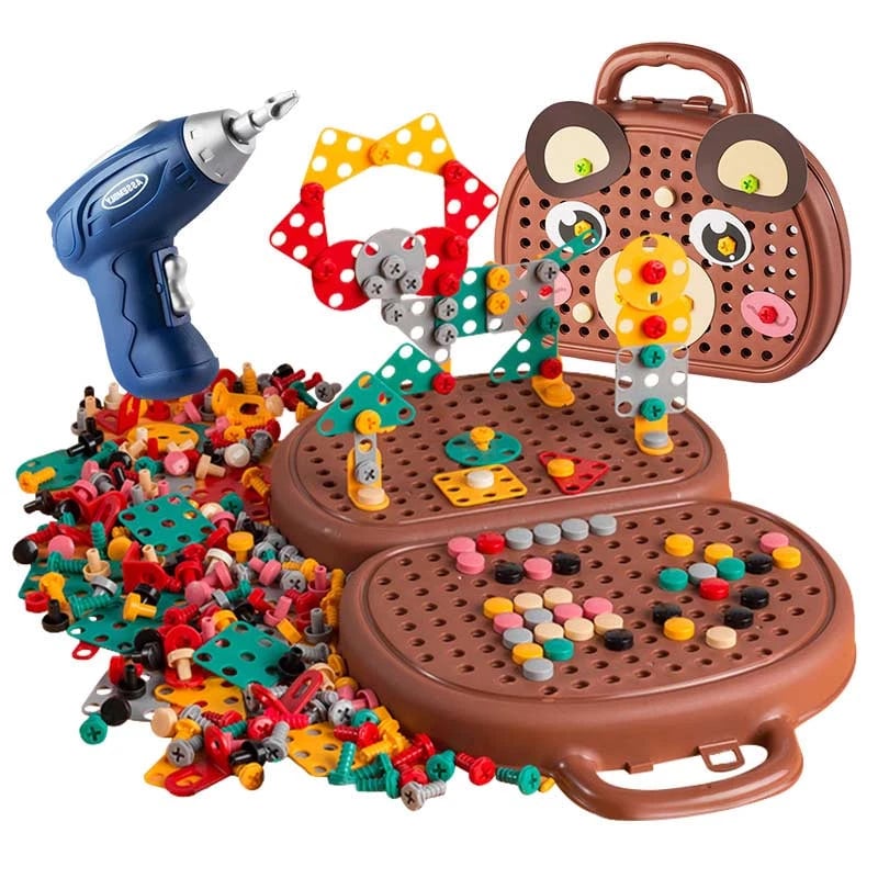 Montessori Werkzeugset für Kinder | Kreatives Bauspielzeug BuildMaster Jr
