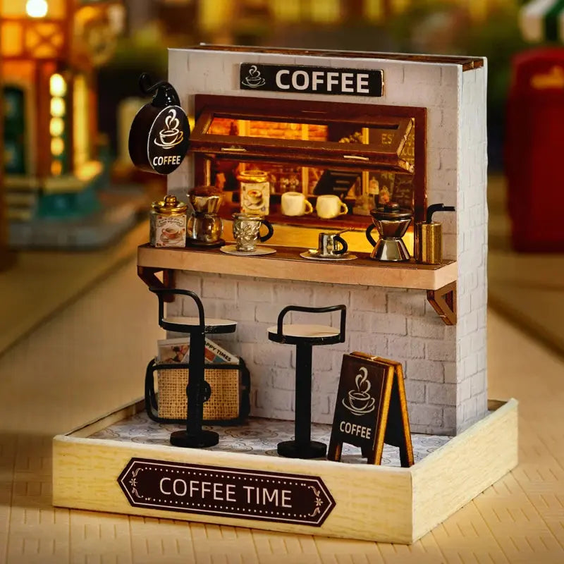 Coffee Counter DIY Miniature Kit MISS IRON