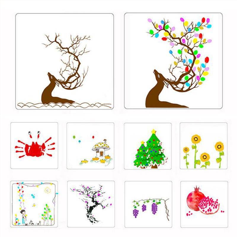 Fingerstempel-Malset | Fördert Kreativität und Spielspaß – Stempelkissen für Kinder