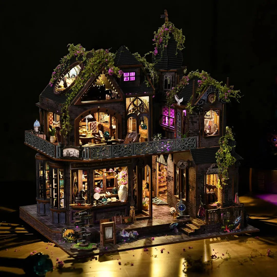 Magic Castle DIY Miniature Dollhouse Kit Fifijoy