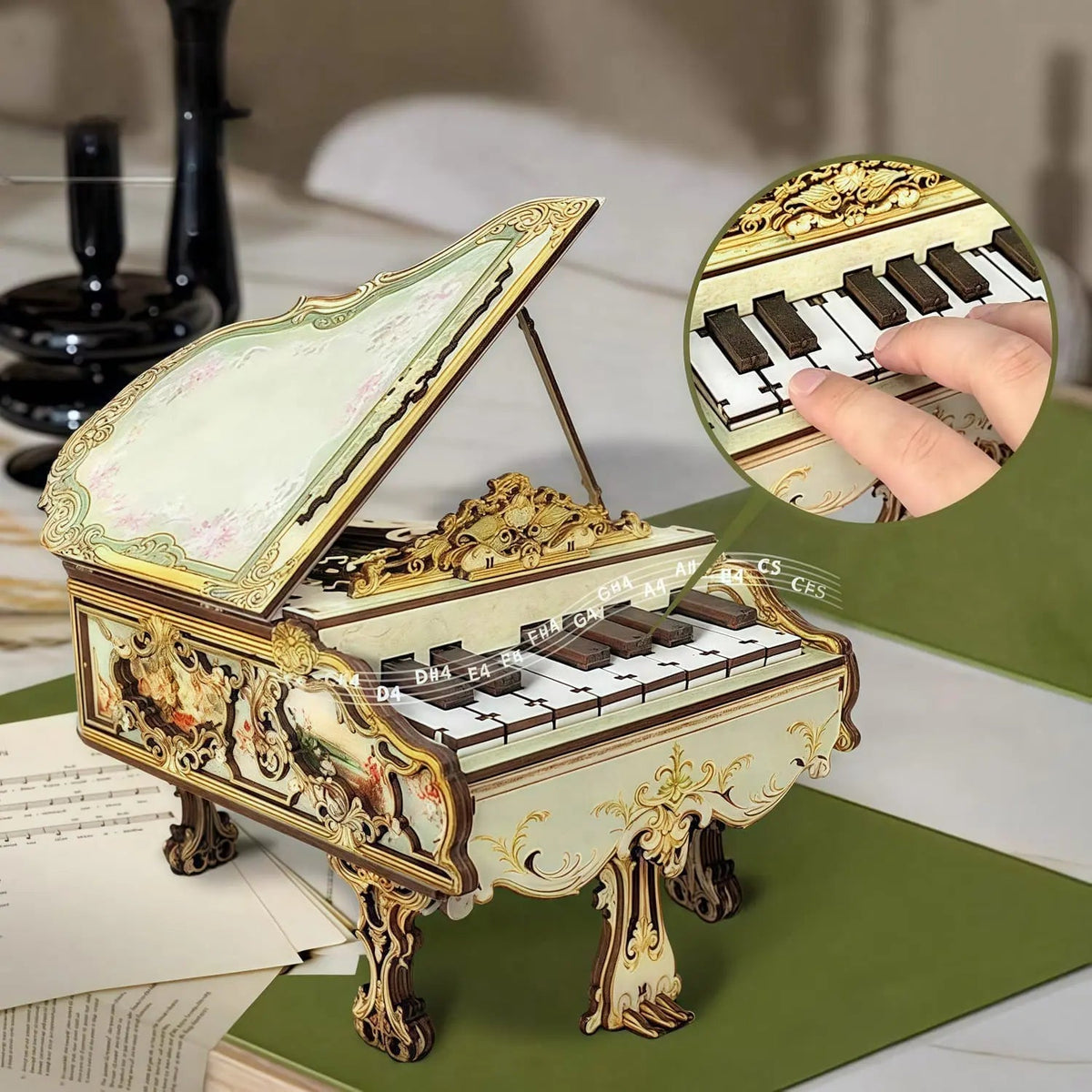 Playable Piano 3D Wooden Puzzle MISS IRON
