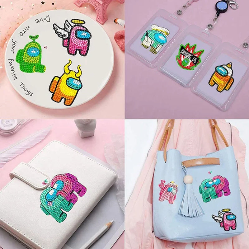 Diamant-DIY-Aufkleber | Ein schönes kreatives Bastelstück für Kinder - Fördert kreatives Spiel und Fantasie