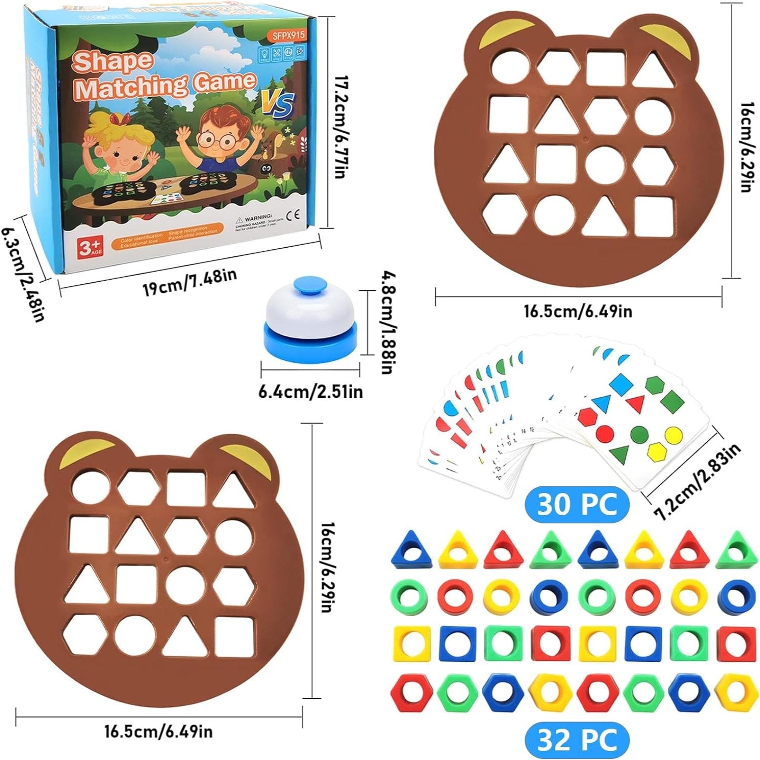 Farben- & Formen-Zuordnungsspiel | Lernspielzeug für Kinder