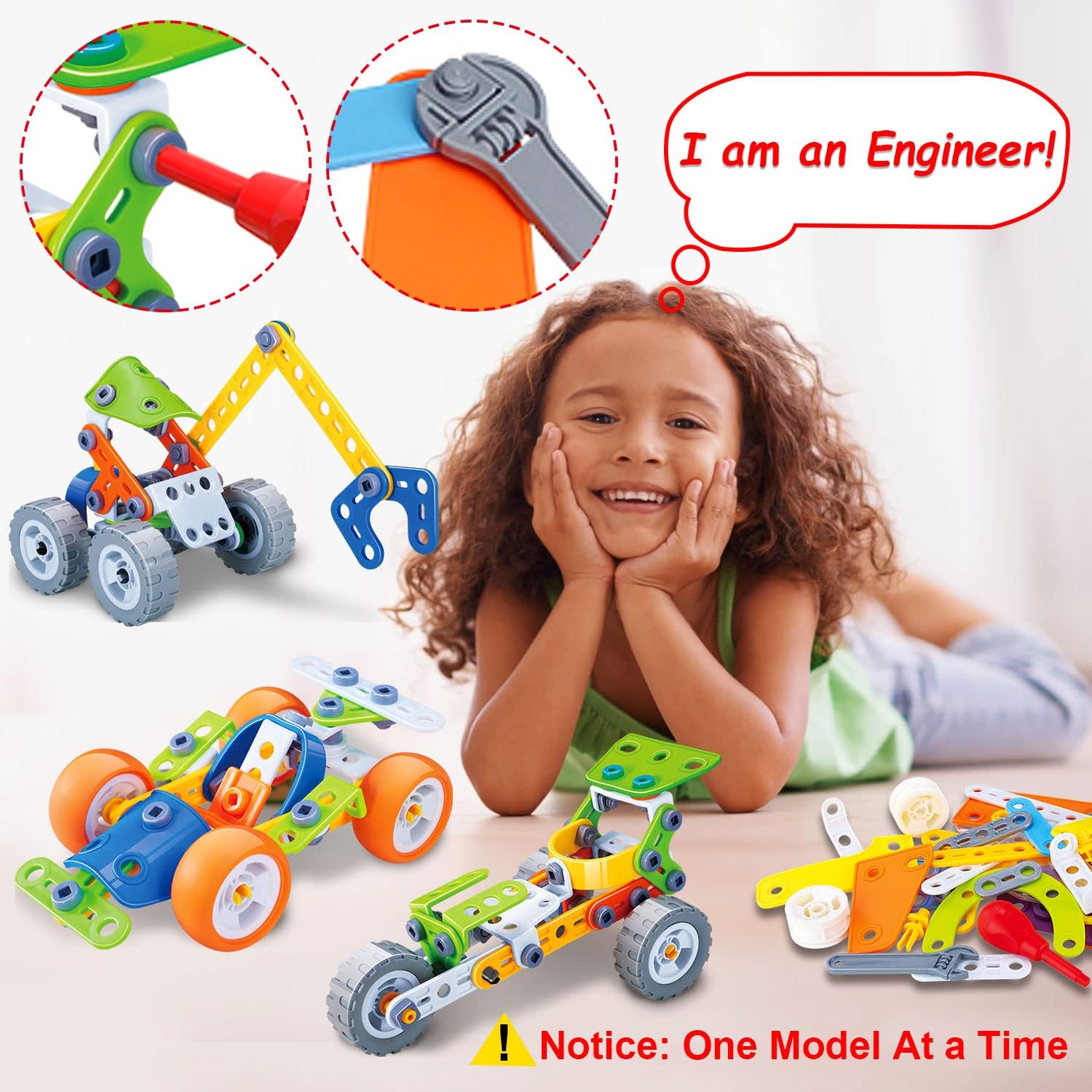 Bausteine-Set für Kinder | Bunter Bildungs-Bausatz BouwBlokX