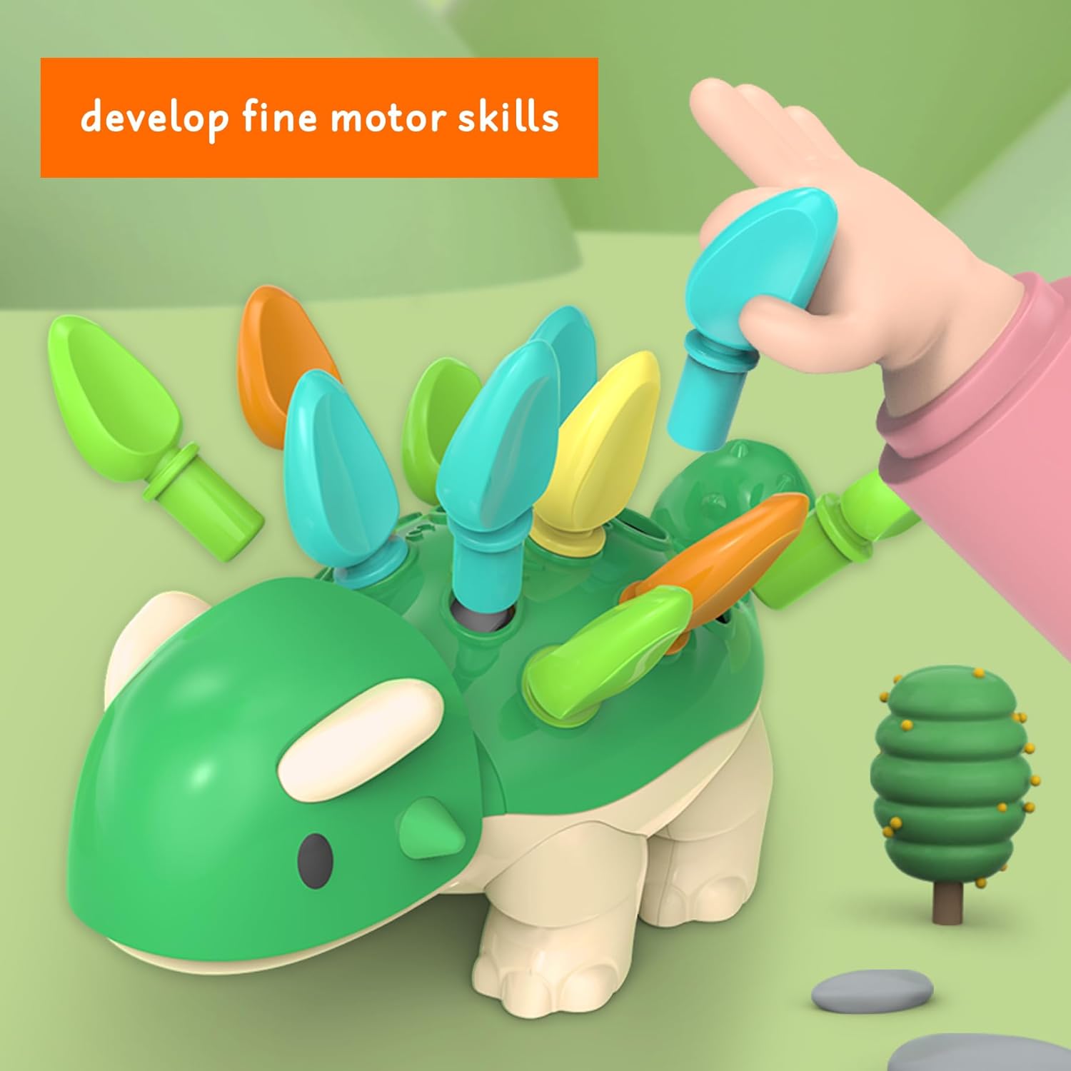 Dino-Sinnesspielzeug für Kleinkinder | Montessori DinoMinds
