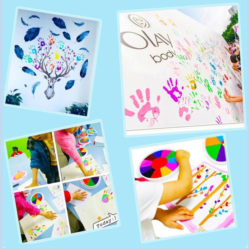 Fingerstempel-Malset | Fördert Kreativität und Spielspaß – Stempelkissen für Kinder
