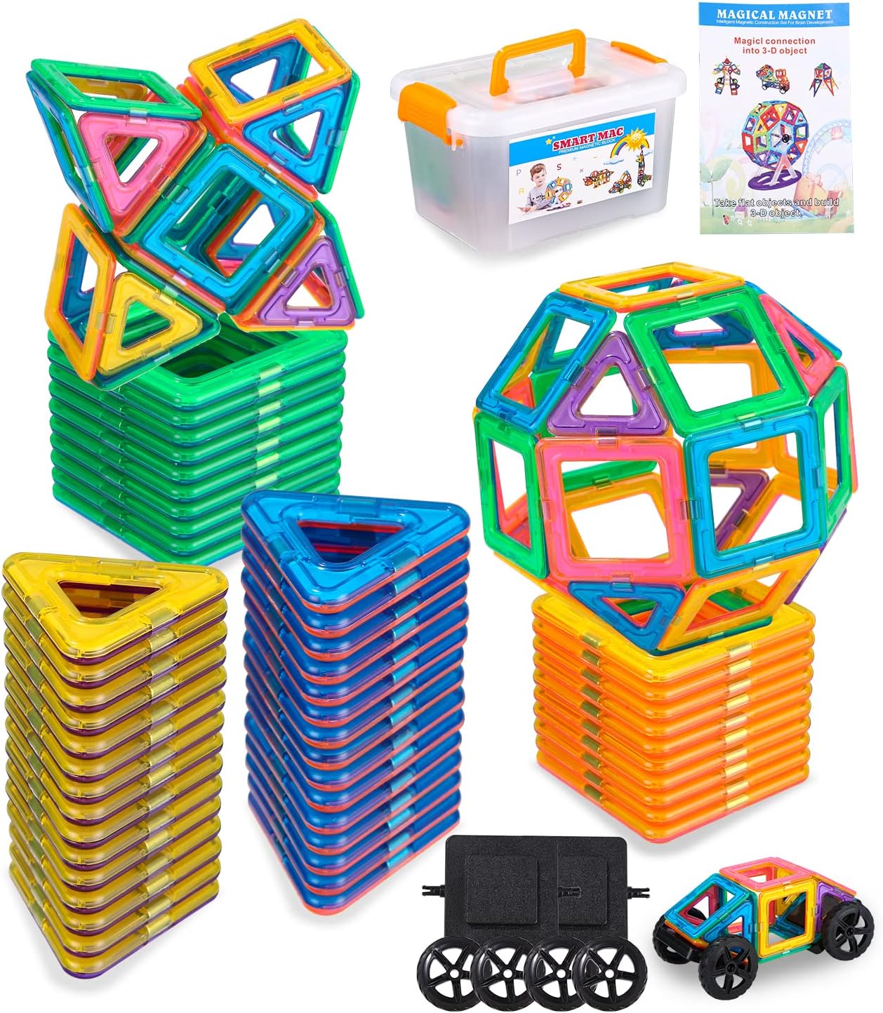 Magnetische Bausteine für Kinder | Magnetix Architekten-Set